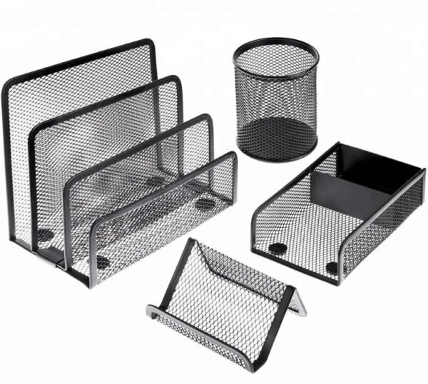 Kawaii Metal Mesh Desk Set