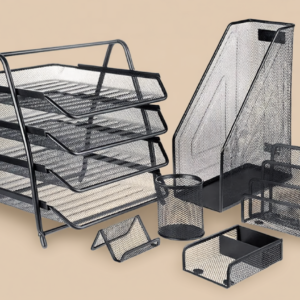 Kawaii Metal Mesh Desk Set