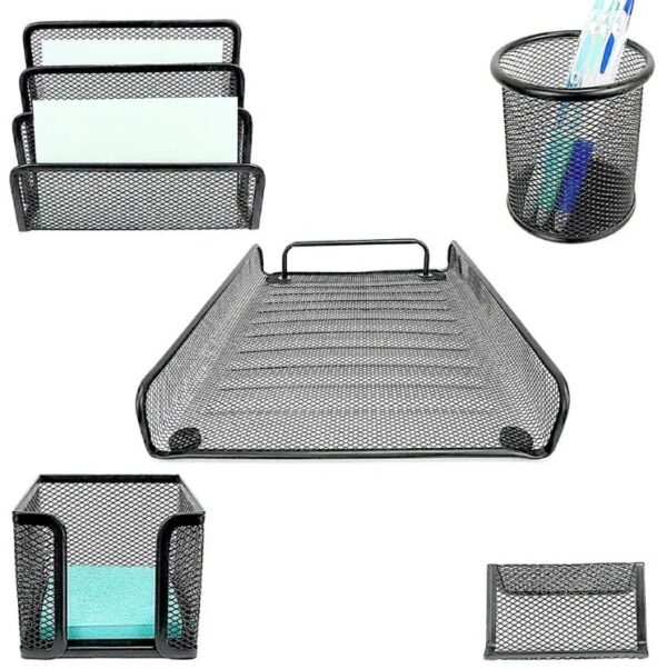 Kawaii Metal Mesh Desk Set