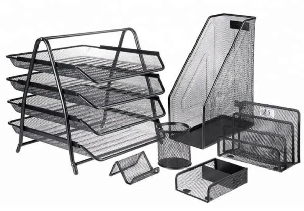 Kawaii Metal Mesh Desk Set