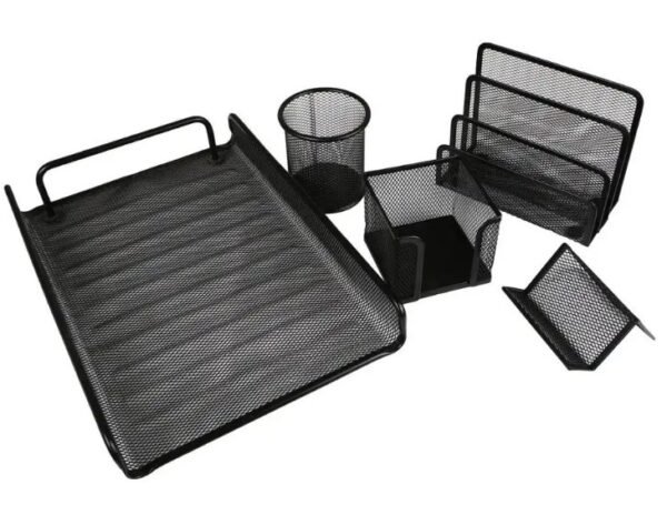 Kawaii Metal Mesh Desk Set