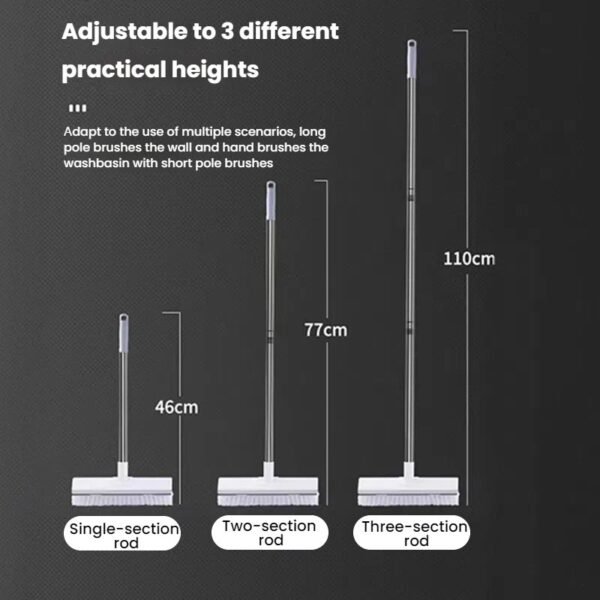 2-in-1 Adjustable Floor Scrub Brush