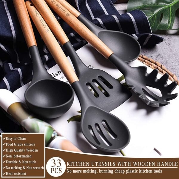 12-piece Silicone Food-grade Kitchen Utensils
